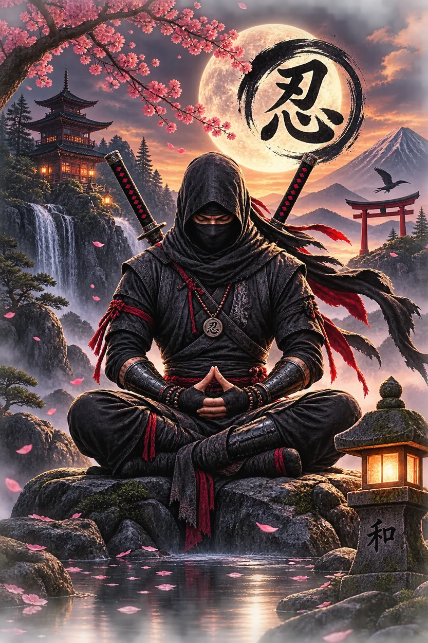 Ninja Praying T-Shirt