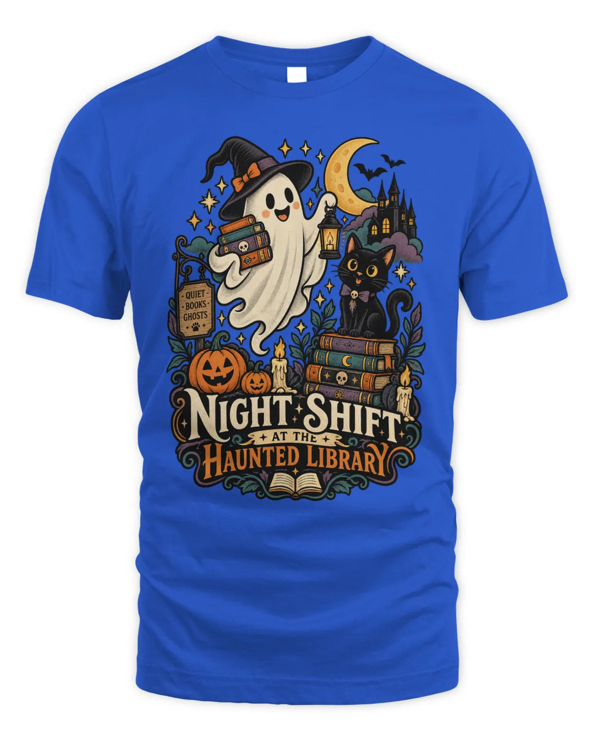 Night shift at the Haunted library T-Shirt